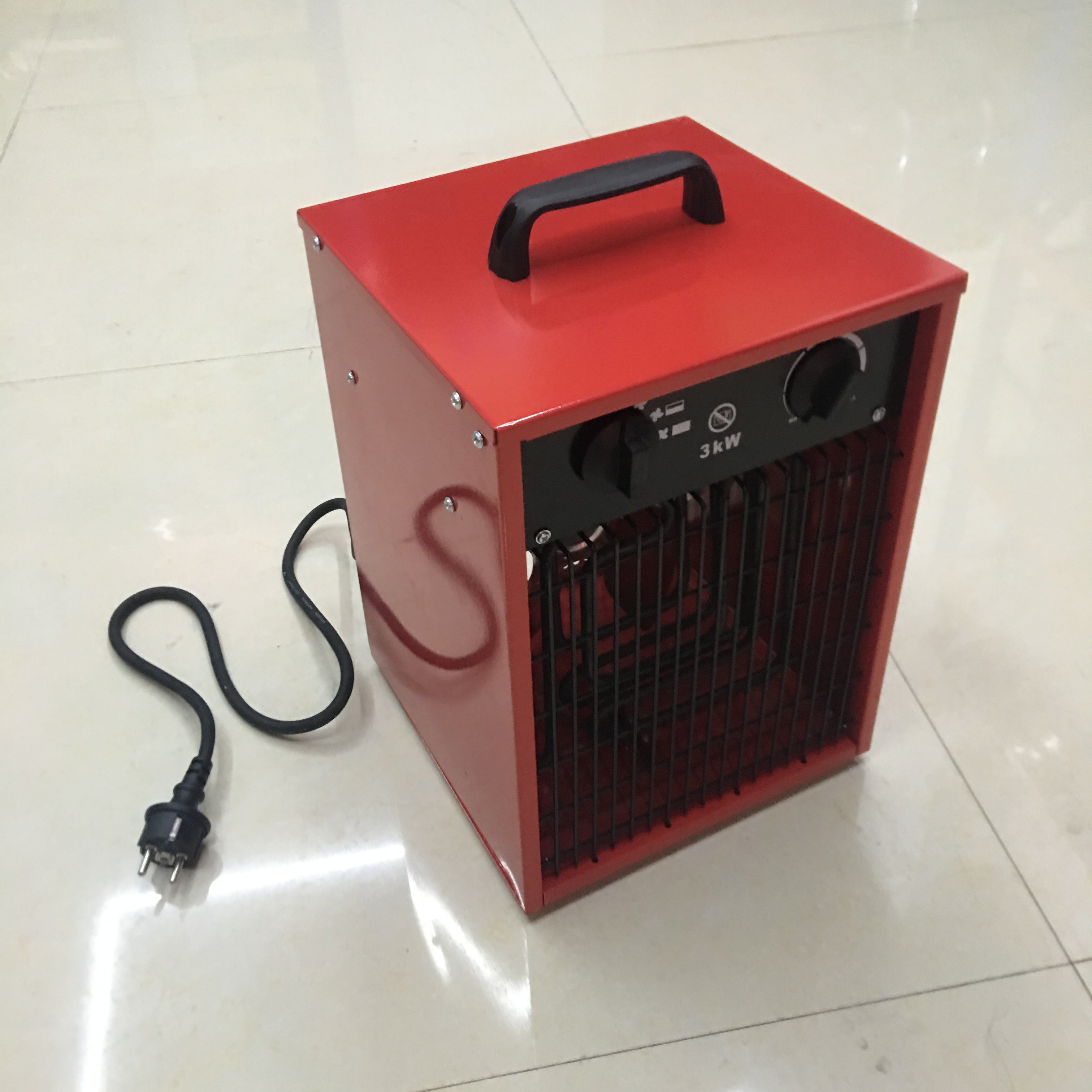 3KW220V工业暖风机 方型电暖风机 保温设备取暖器热风机 暖风炉详情3