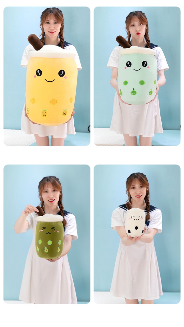 Simulated fruit milk tea cups, cushions, plush toys, large bubble milk tea dolls, stuffed toys, cross-border foreign trade gifts pic 9