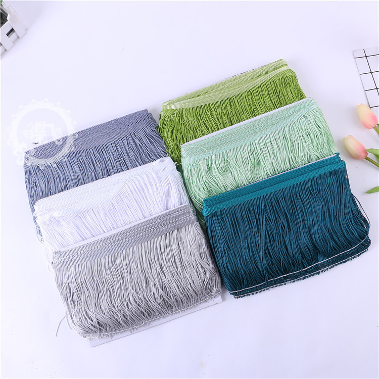 DIY stage costume accessories: Latin dance lace, tassel lace, polyester ribbon, 15CM, factory direct sales, 1 webbing pic 9