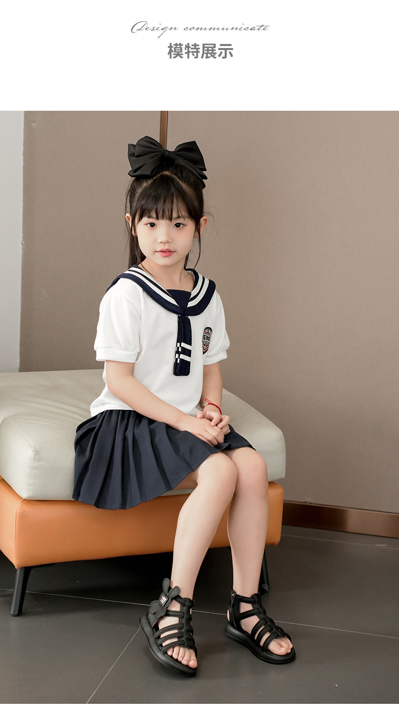 女童罗马凉鞋2024夏季新款时尚宝宝中大童儿童高帮小女孩公主童鞋详情11