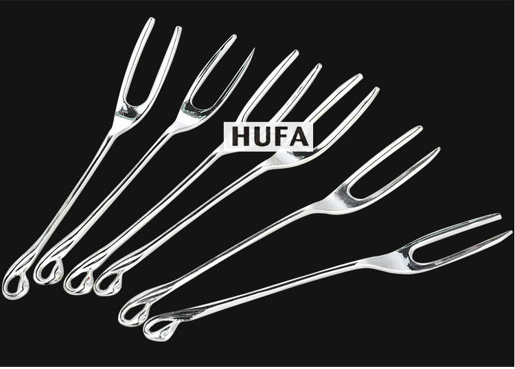 Hotel supplies: Fruit forks, fruit skewers, fruit forks in gold and silver, Cygnus cake forks pic 15