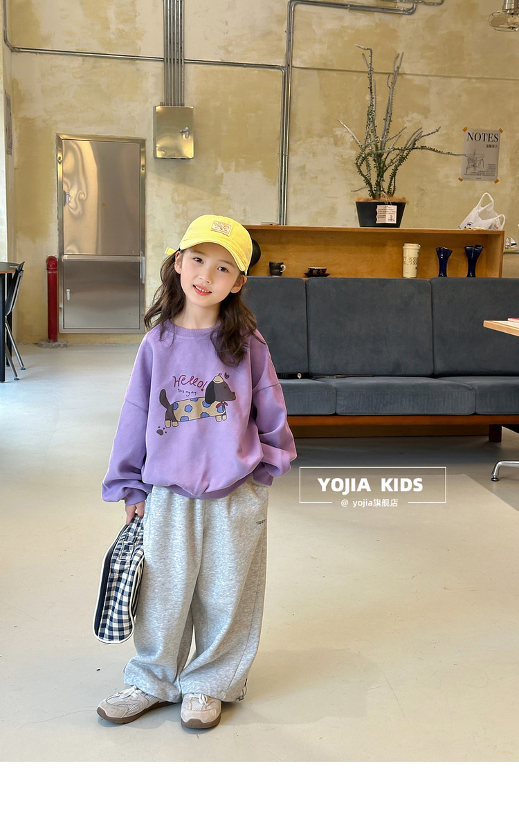 小瑜哥女童卡通卫衣春装2025新款圆领童装上衣儿童春装长袖套头衫详情25