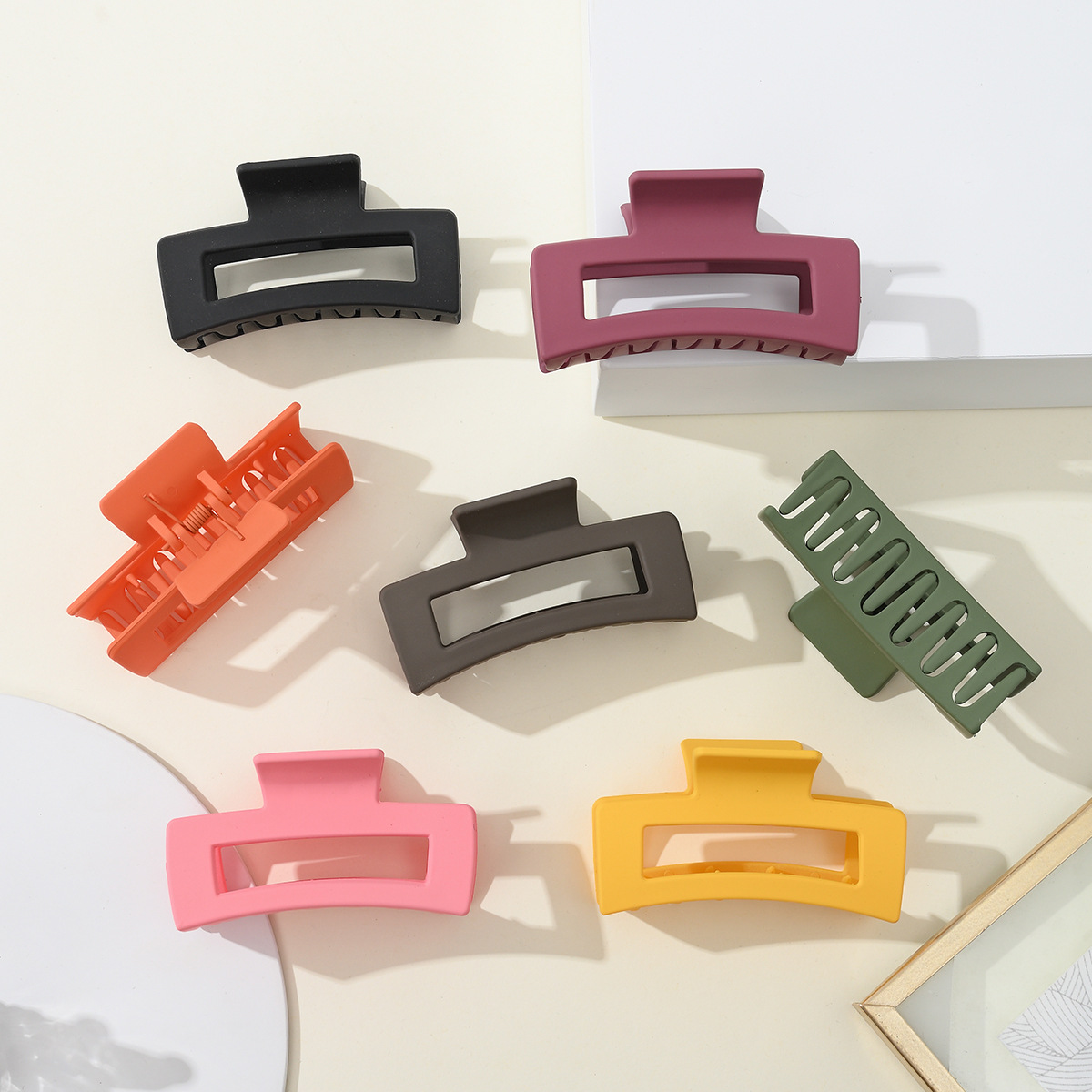 Spring and summer bestsellers: Wheat ear hair clips for women, simple and creative, back of the head hair claw clips, shark clips, hair accessories and headwear pic 5