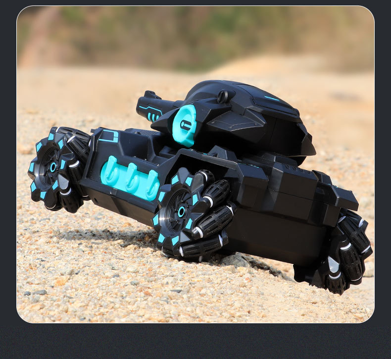 儿童手势感应遥控机甲坦克可发射水弹充电动四驱越野汽车玩具男孩详情11
