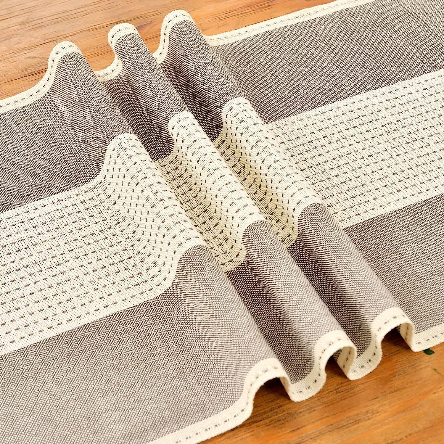 Cross-border factory direct supply table flags, American color-blocked striped tablecloths, Nordic coffee tables, long bed flags, shoe cabinet flags, tea flags pic 29