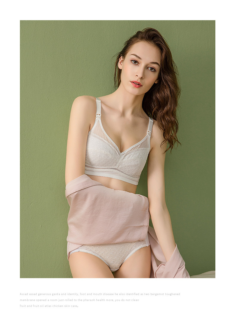 2024 Ultra-thin, pure cotton, comfortable and breathable lace-free bra for pregnant women to adjust the size of the bra and make the chest look smaller pic 15