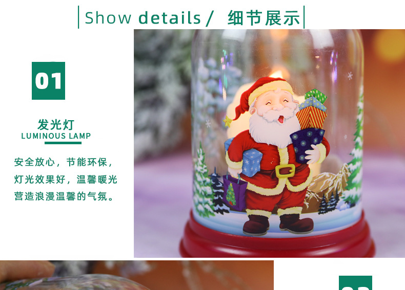 New Christmas decorative items: LED lights for the elderly, snowmen, night lights, pendants, and creative Christmas gifts pic 5