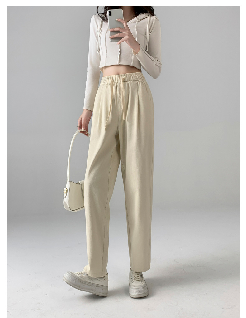 梨形身材遮肉神裤秋冬女新纯棉牛仔哈伦休闲女裤子详情15