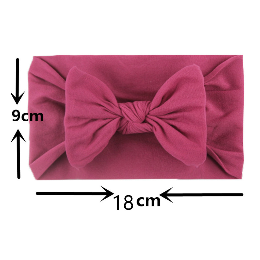 Europa y américa nuevo estilo niños accesorios suave nylon arco bebé diadema linda princesa nylon accesorios para el cabello pic 4
