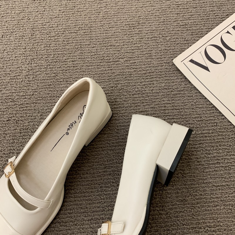 法式复古晚晚风玛丽珍方头小皮鞋女鞋子2023新款通勤百搭低跟单鞋详情9