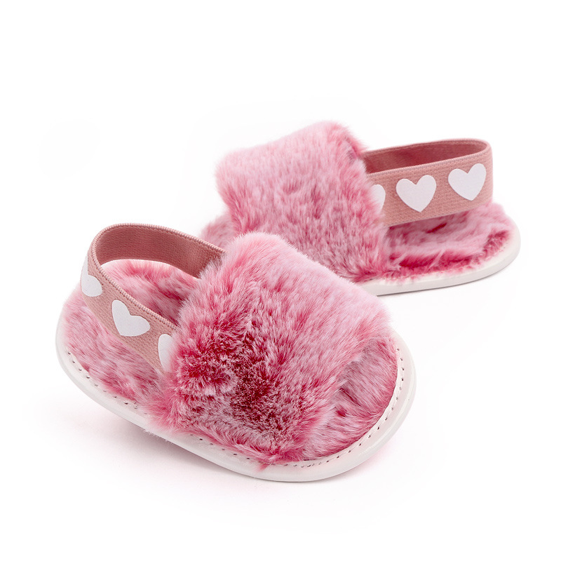 Baby cloth sandals, new style baby sandals, tie-dyed fur sandals, summer walking shoes, baby shoes 2801 pic 9