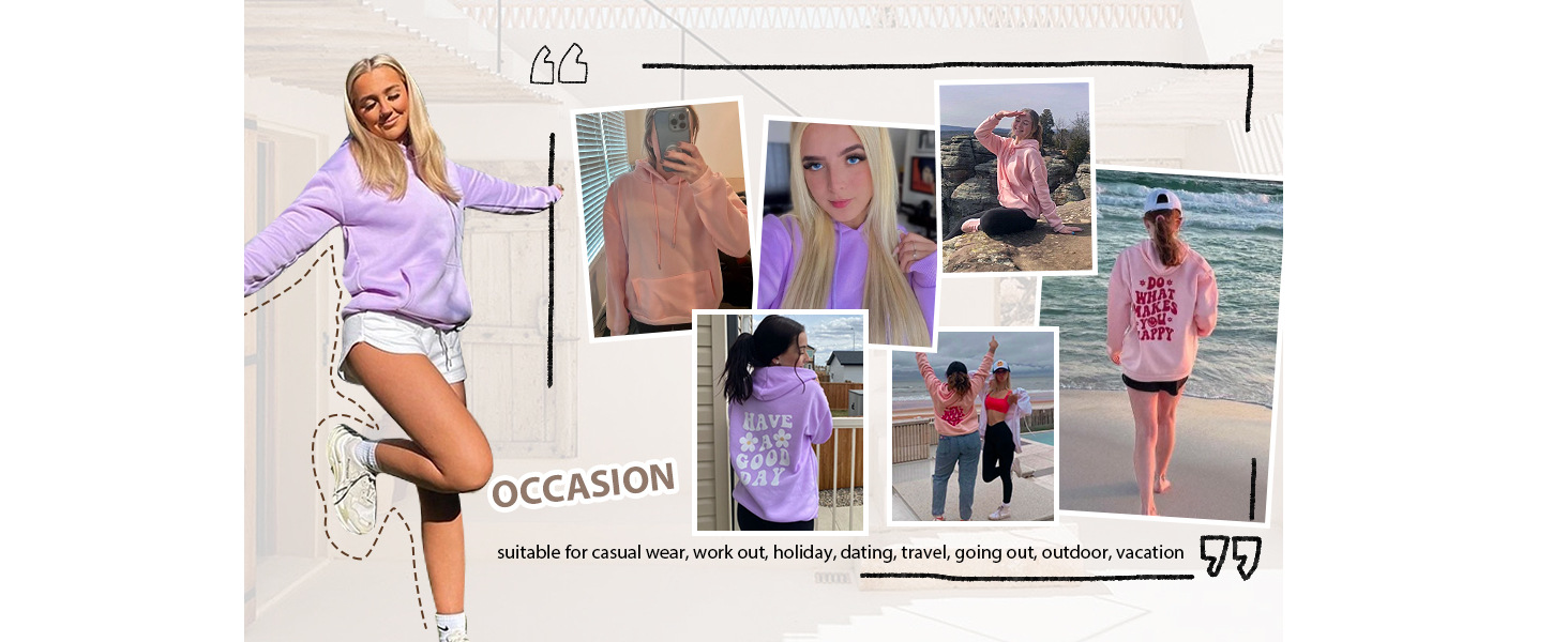 Letter Graphic Print Long Sleeve Drawstring Hoodie Sweatshirt