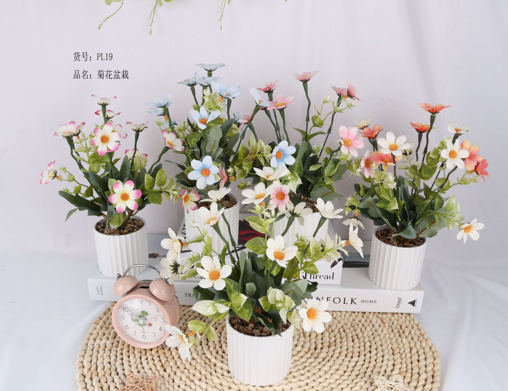 Artificial chrysanthemum potted plants/artificial flower bonsai/artificial flower creative interior small ornaments/Direct supply from Amazon factory pic 1