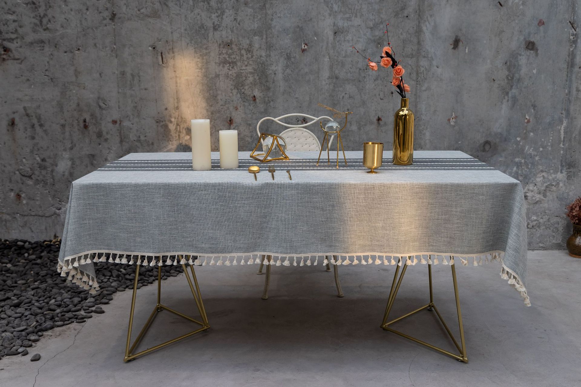 Cross-border home textile cotton and linen embroidered tablecloth, party dust-proof, Christmas festival, kitchen, banquet and gathering bestseller tablecloth pic 16