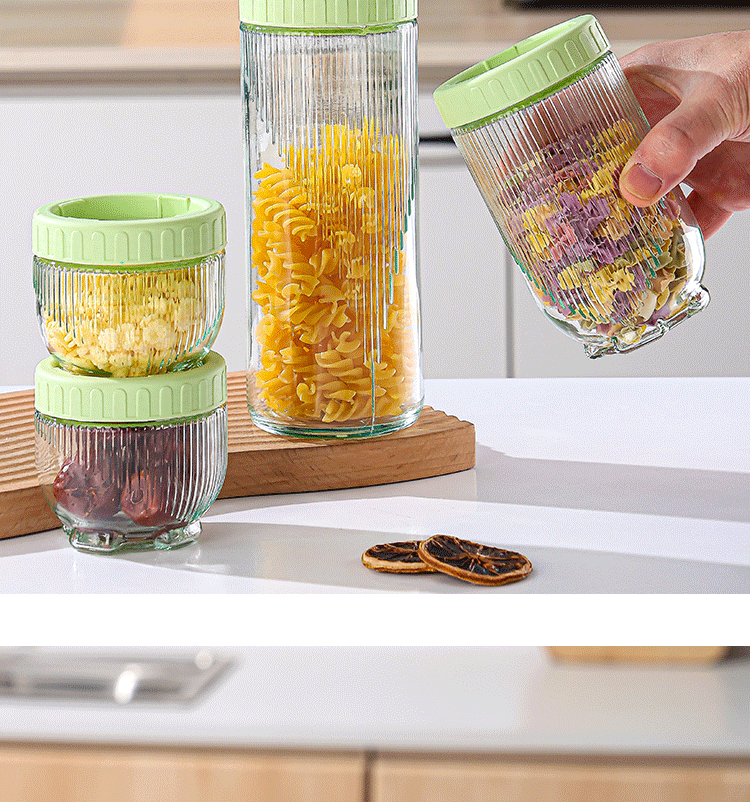 Cat paw sealed cans, stackable portable portioning cans, moisture-proof coarse grain storage boxes, dried fruit and nut storage cans pic 16
