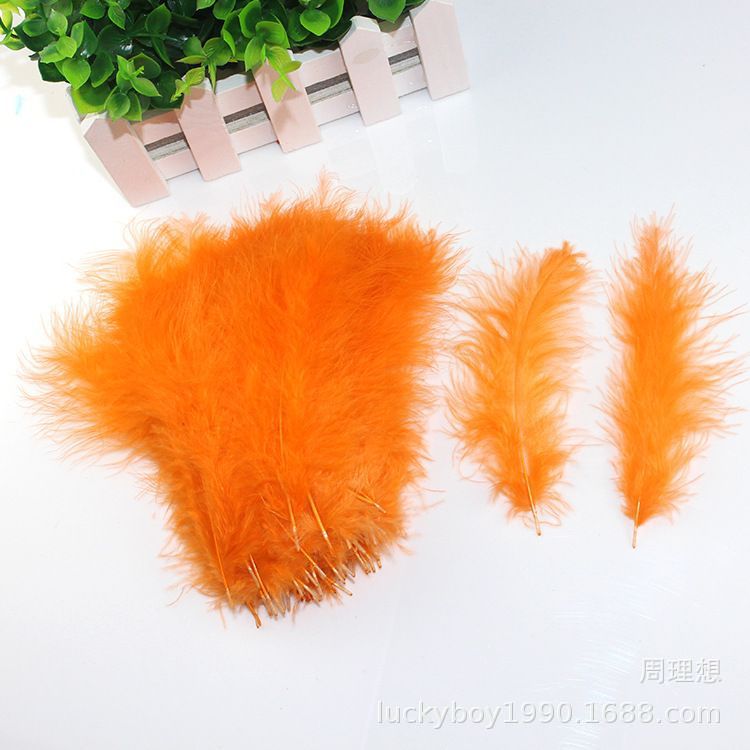 DIY cat teaser filled with fire chicken feather balls and pointed tail fleece, wedding and festival colorful feathers pic 36
