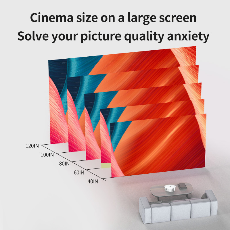 Cross-border Z8 Overseas Android 32G high-definition projector for home use, portable wireless screen projection, mobile phone wifi, home theater pic 17