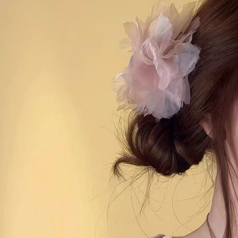 Super fairy-like simulation flower butterfly flower tassel grab clip, sweet and feminine style, unique and exquisite hair clip, ins versatile hair accessory trend pic 23