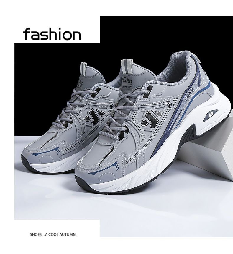 2024秋季开学季休闲运动男鞋老爹鞋子防臭网面透气高颜值跑步鞋男详情2