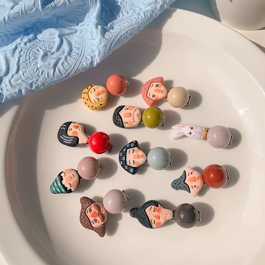 Cartoon hairpin side, summer girl, summer bangs clip, headpiece side clip, Korean cute duckbill clip, Internet celebrity pic 3