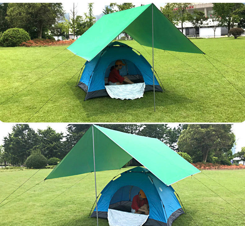 Tianshan Camel outdoor canopy camping portable multi-color silver-coated canopy, outdoor multi-person picnic sunshade canopy tent pic 9