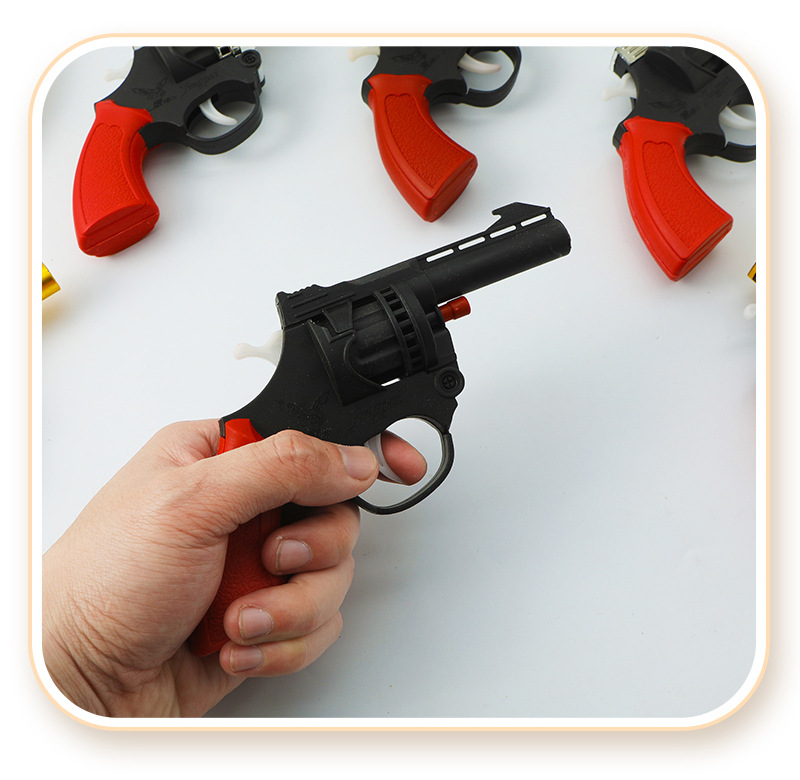 电镀金银砸炮枪响纸炮枪左轮模型80怀旧小时候玩具火子枪详情10