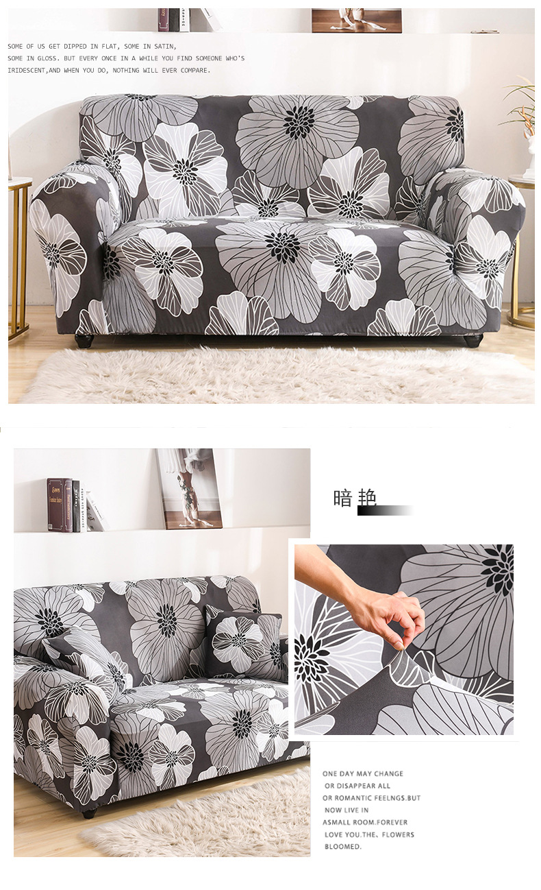 Sofa cover, all-inclusive Manneng cover, fabric all-season elastic sofa cushion, leather sandpaper, single full cover combination, universal type pic 16