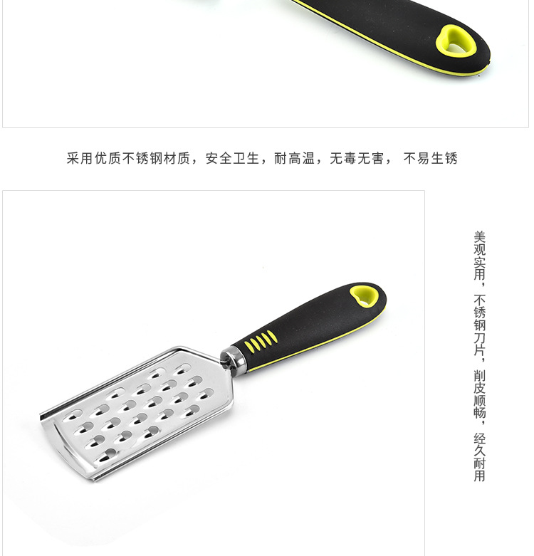 Factory wholesale multi-functional melon grater three-piece set, grater, garlic grater, radish kitchen small tools in stock pic 8