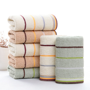 Wholesale pure cotton towels, thickened, soft, absorbent, polyester-cotton, all-cotton household face towels, gift embroidered, Gaoyang County factory pic 3