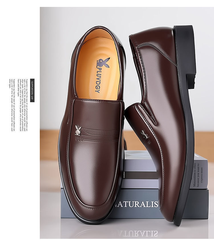 真皮牛皮男鞋特价清仓皮鞋青年时尚百搭潮男鞋软底商务休闲鞋子潮详情17