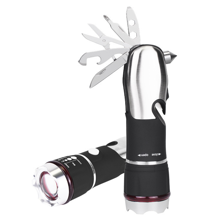 ED High-brightness, high-power telescopic focusing flashlight multi-purpose aluminum head tool pic 2