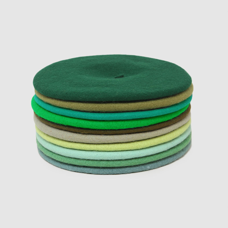 外贸现货成人秋冬天羊毛beret针织贝雷帽画家帽毛呢蓓蕾帽女帽子详情6