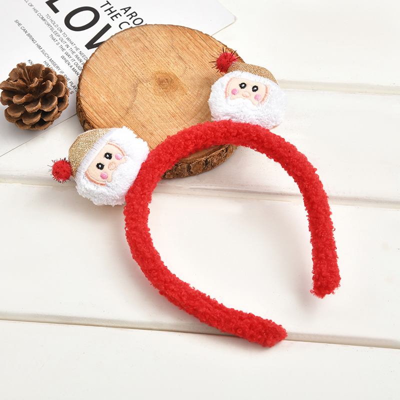 Christmas hairband, antler snowman, cute headband, Christmas hairpin, face wash makeup headband, hair pressing, hair accessory wholesale pic 14