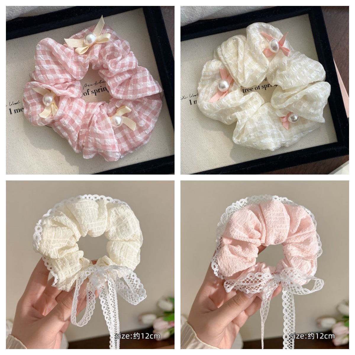 Spring and Summer lazy style large intestine hair band 2025 new fresh headwear Sweet girl hair tie High-end style Internet celebrity rubber band accessory pic 15