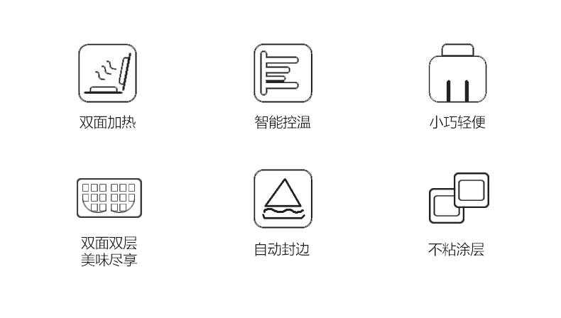 【 Cross-border Bestseller 】SOKANY505 Waffle Pancake Machine, Breakfast Machine, Household Double-sided Cake Baking Machine pic 6