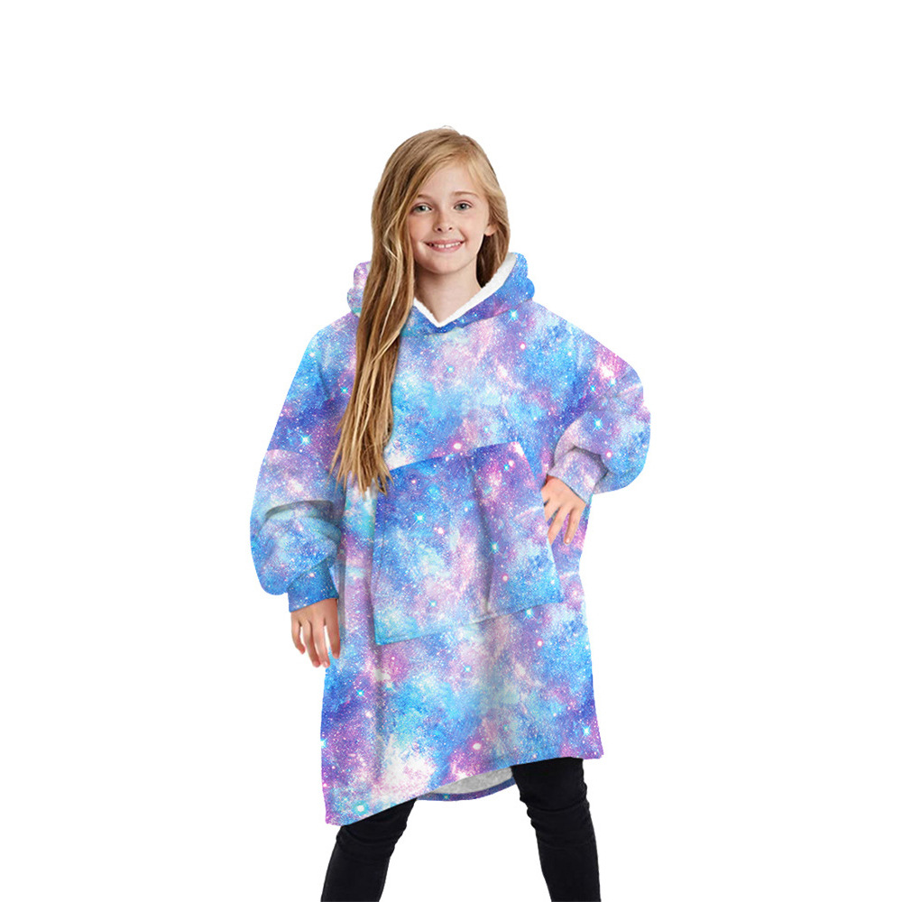 Europa y Estados Unidos comercio exterior ropa de hogar impresión digital 3D otoño invierno navidad caliente flock algodón una pieza padre hijo pijama sudadera pic 14