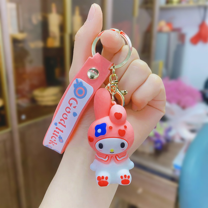 卡通公仔三丽鸥系列 美乐蒂汽车包包手机pvc软胶钥匙扣挂件小礼品详情11