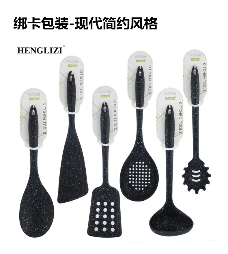 Cross-border household high-temperature resistant non-stick pan with a spatula to remove the soup spoon, full silicone handle body food-grade silicone kitchenware set pic 7