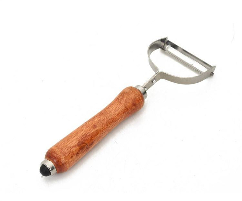 Card-mounted peeler, serrated peeler, wooden handle fruit knife, vegetable peeler, planer, kitchen peeler, 2-yuan store pic 7