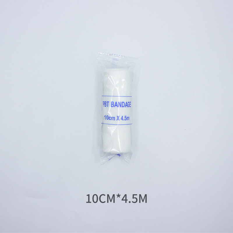Disposable PBT elastic bandages for foreign trade, breathable wound bandaging and fixation gauze, stretchable elastic straps in stock pic 11