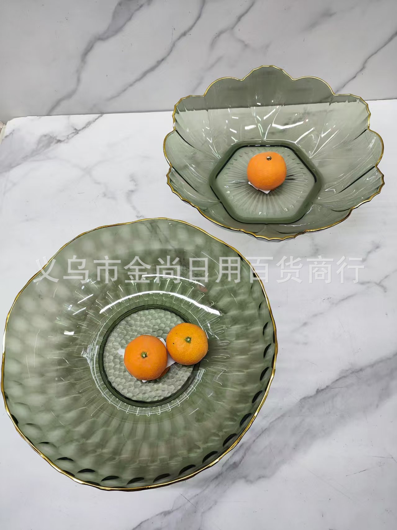Household sugar, living room dining table, fruit plate, tea plate, tray, internet-famous light luxury fruit plate, plastic snacks, melon seed plastic plate pic 3