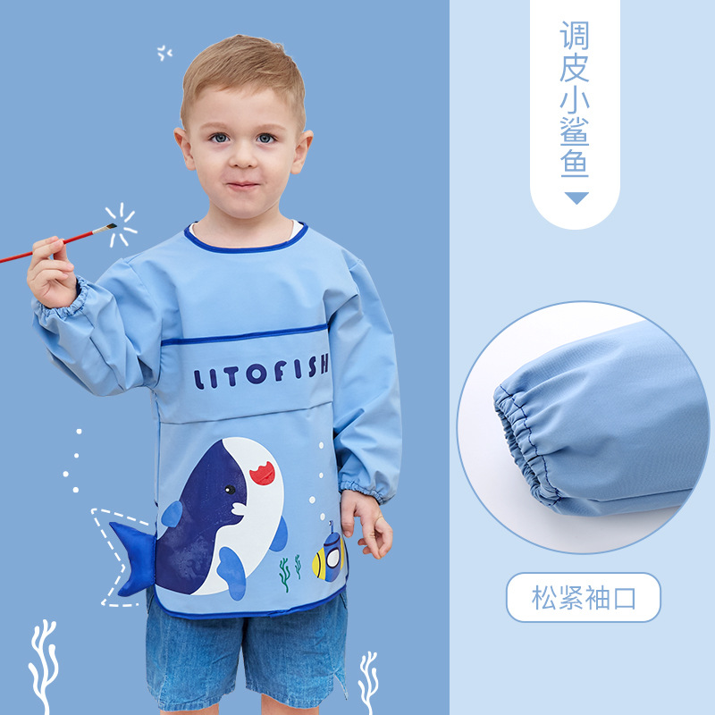调皮小鲨鱼-松紧袖口-