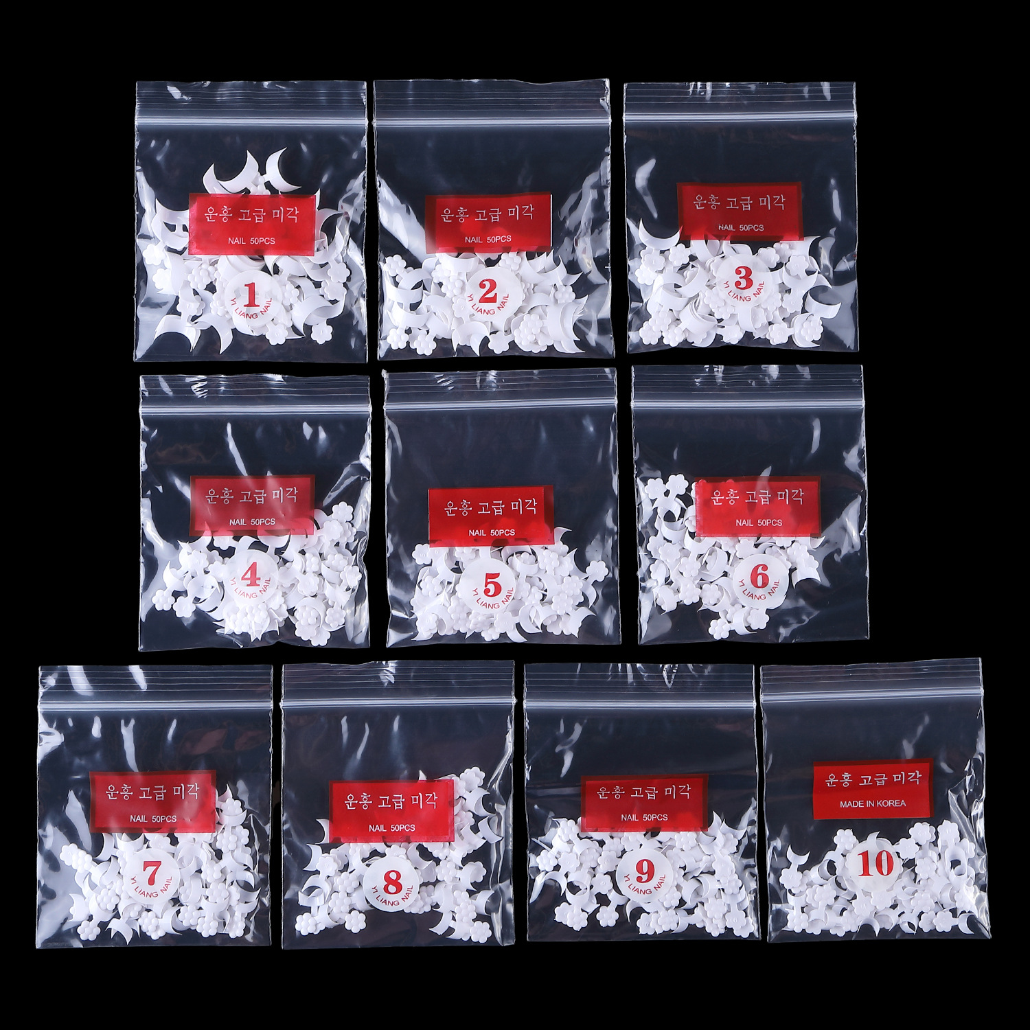 Factory direct sales of 500 pieces of French edge smiling French stickers white French shanilak pic 6
