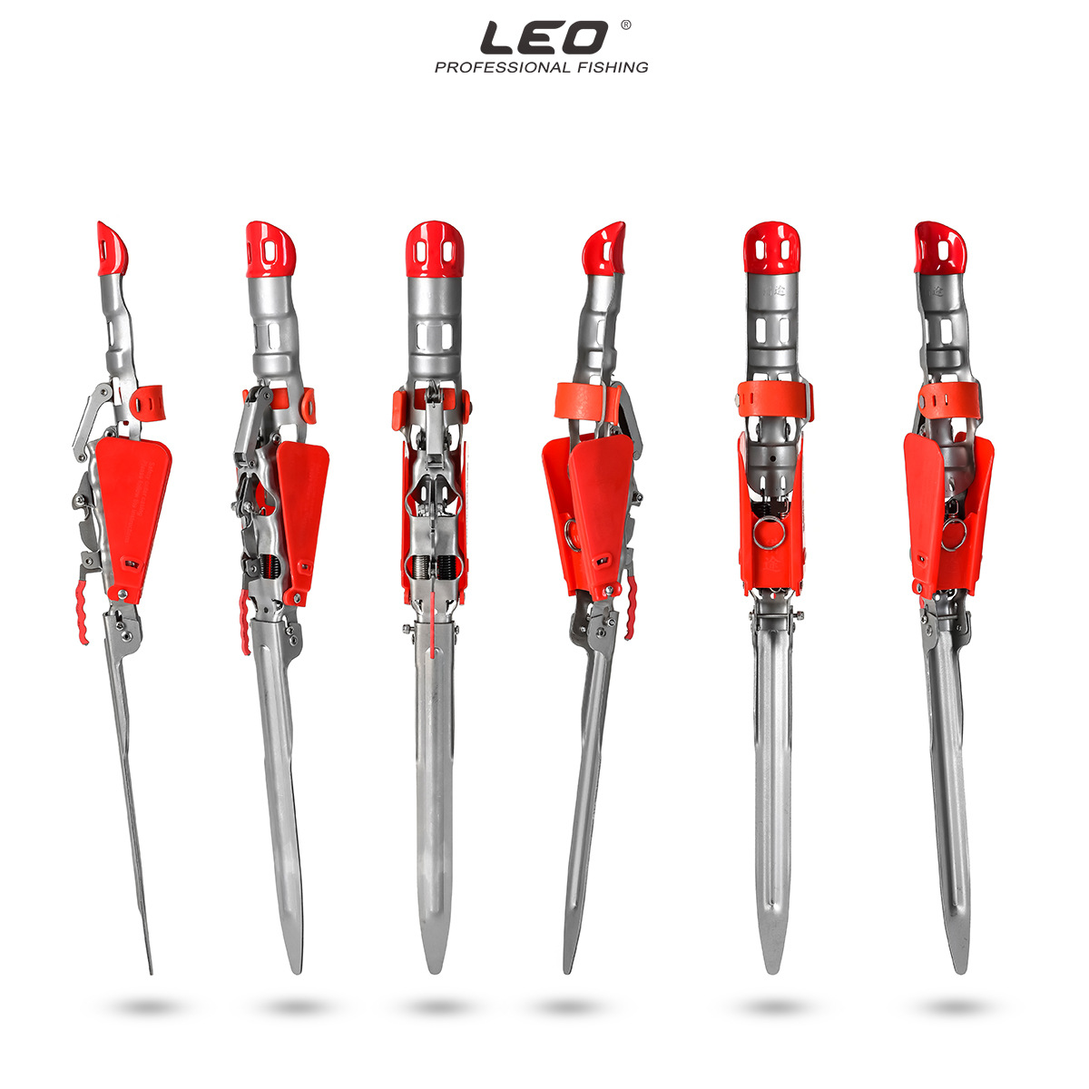 28006-5 LEO/ LeOU [5th Generation Folding Automatic Lifting Rod Stand] Stainless Steel Sea Rod Spring Stand pic 6