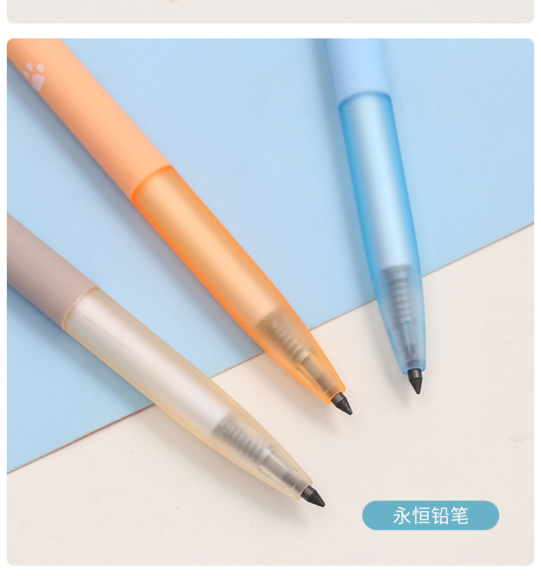爆款新品可爱动物造型厂家直销创意个性蓝色中性水笔学生文详情13
