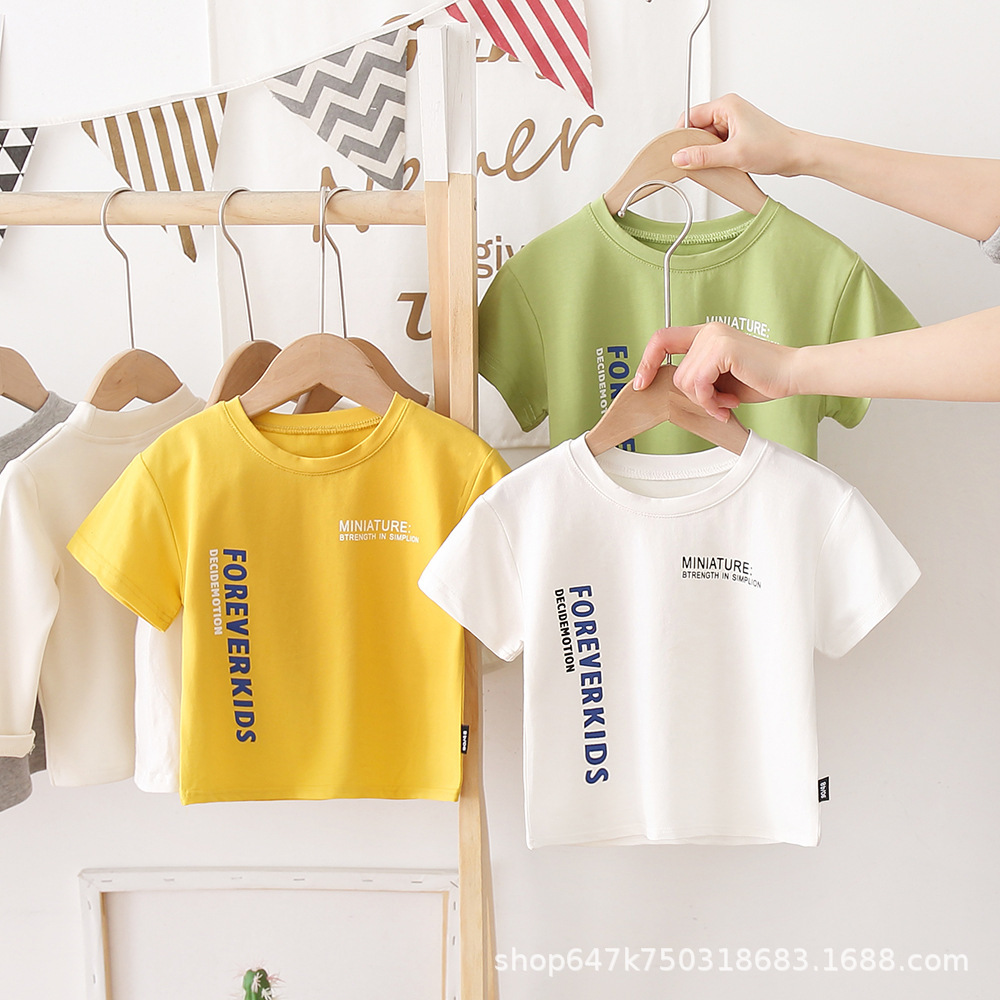童装短袖t恤2024新款时髦中小童女孩夏装体恤衫儿童夏季童装上衣详情30