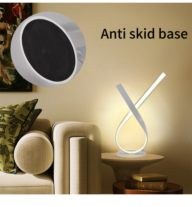 Creative, fashionable and personalized desk lamp for foreign trade, simple, romantic and warm bedroom, remote control dimming, smart APP, color-changing light RGB pic 14