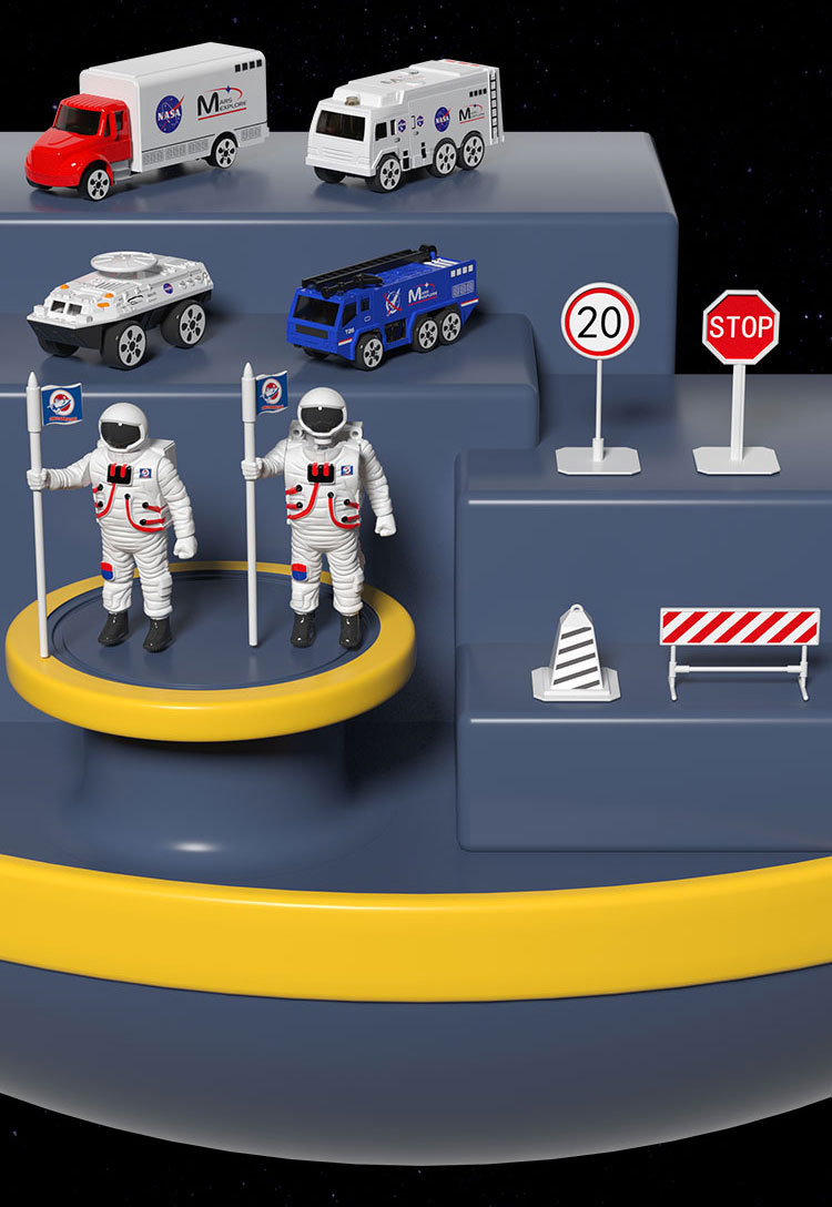 New storage, transformable track, space shuttle, educational and early story machine, light and music, aircraft model toy, Huaixing 7788 pic 12