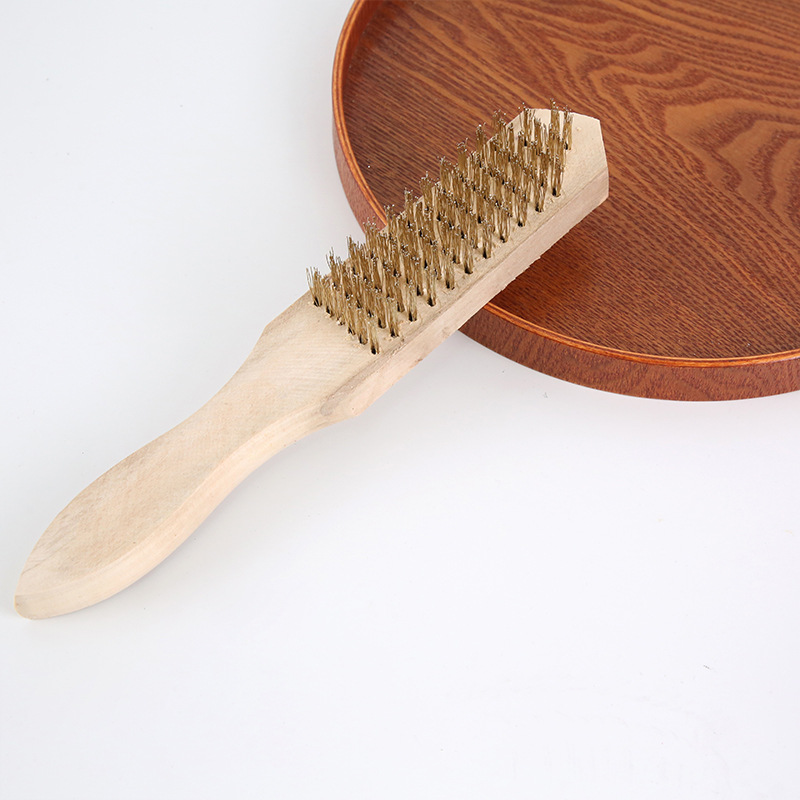 Kitchen wooden handle wire brushes, cleaning small board brushes, clothing cleaning brushes, shoe brushes, cleaning tools pic 2