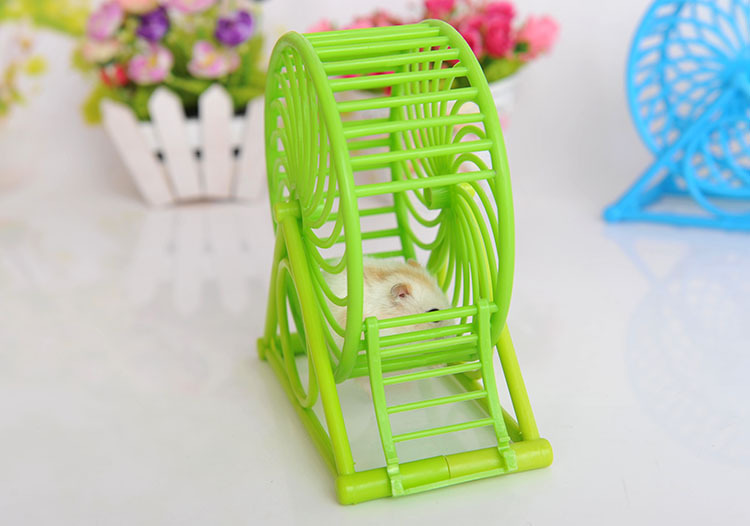 仓鼠用品 仓鼠跑轮塑料 大号滚轮仓鼠转轮支架宠物玩具厂家批发详情10